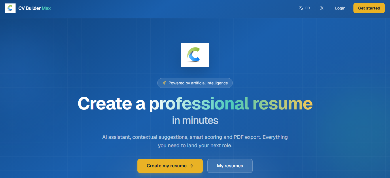 CV Builder Max product preview